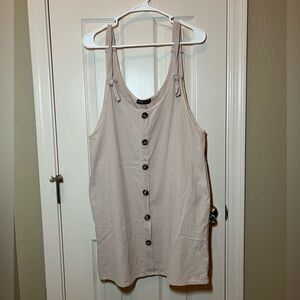 SHEIN midi dress. Size large. 100% Cotton. Tan color.